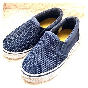Cat & Jack blue baby canvas slip-on shoes